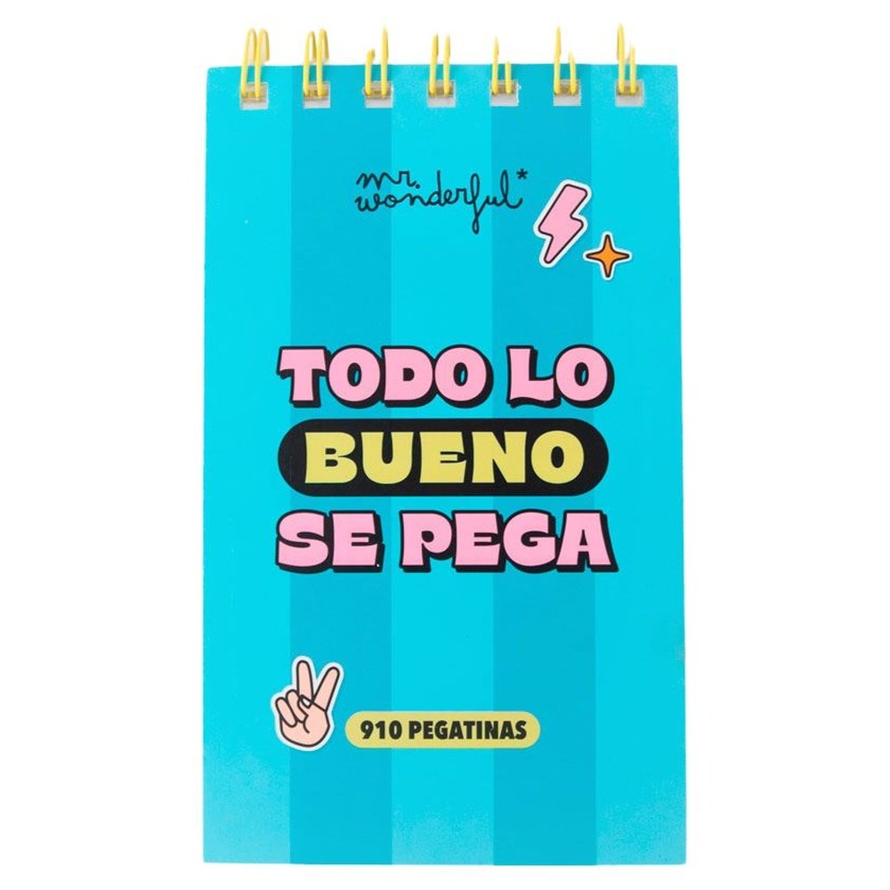 Bloc de Pegatinas Transparentes Todo Lo Bueno Se Pega MR Wonderful Imagen principal del producto