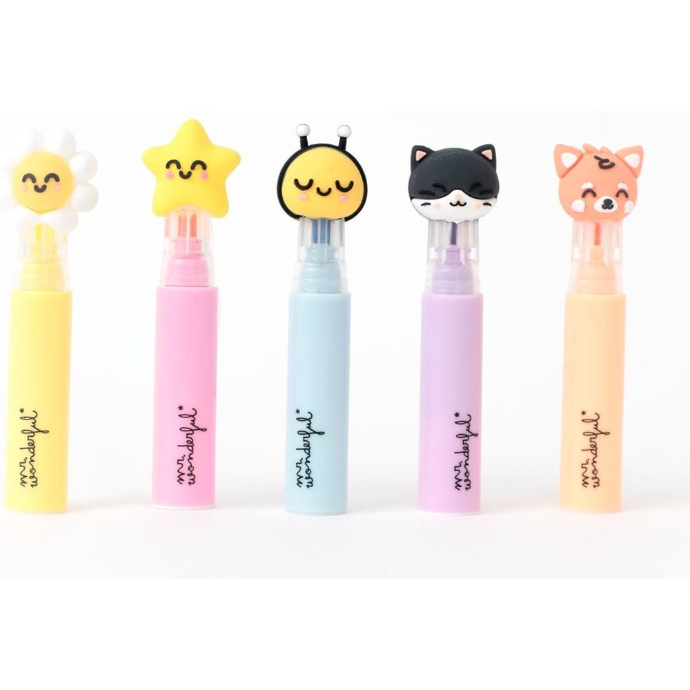 Set de 5 Subrayadores con Estuche Live in Colour MR Wonderful Imagen principal del producto