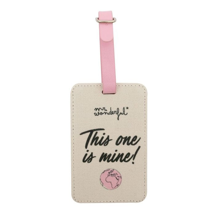 IDENTIFICADOR DE MALETA ROSA - THIS ONE IS MINE! | MR WONDERFUL | 1 UNIDAD | 8445641065483