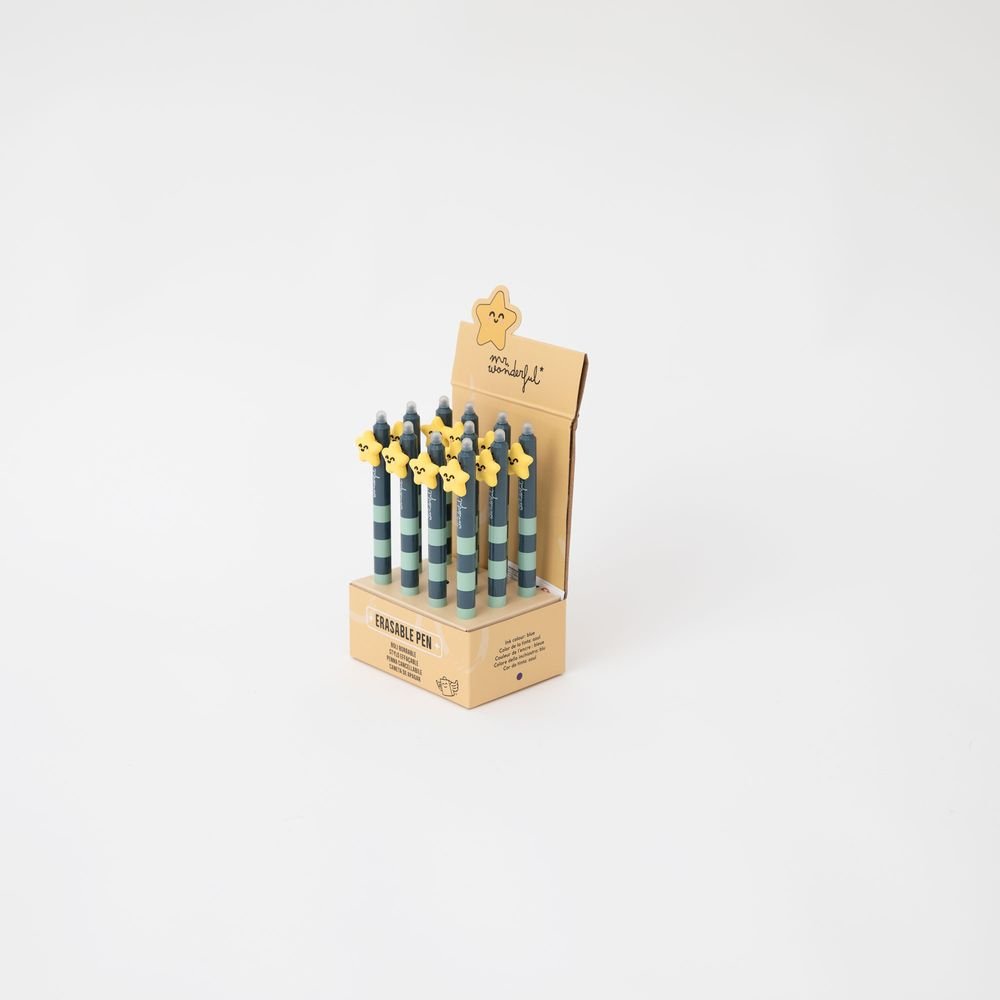 Bolígrafo borrable Estrella Mr Wonderful, pack 12 unidades