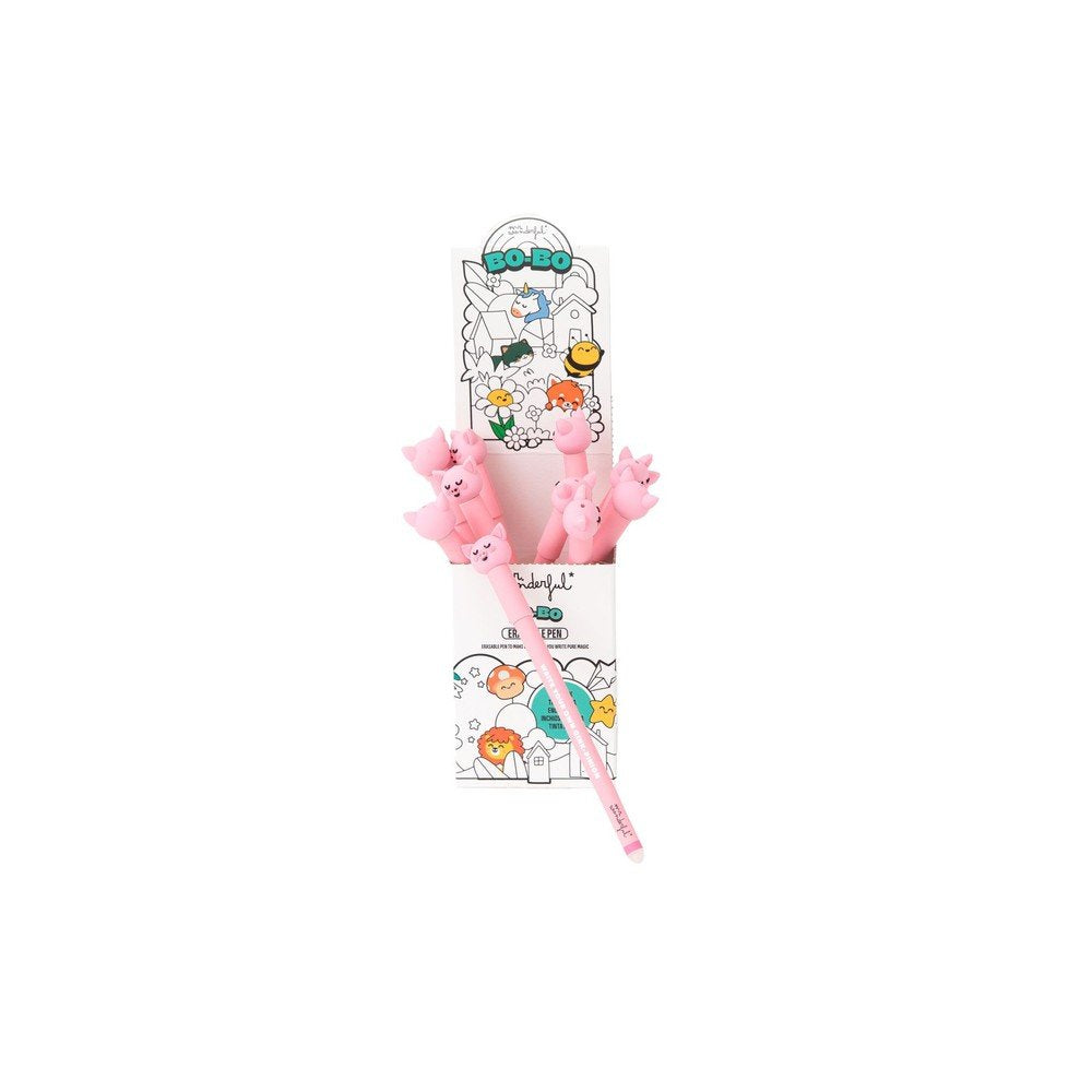 Bolígrafo borrable Bo-Bo Cerdito Mr. Wonderful - Pack 12
