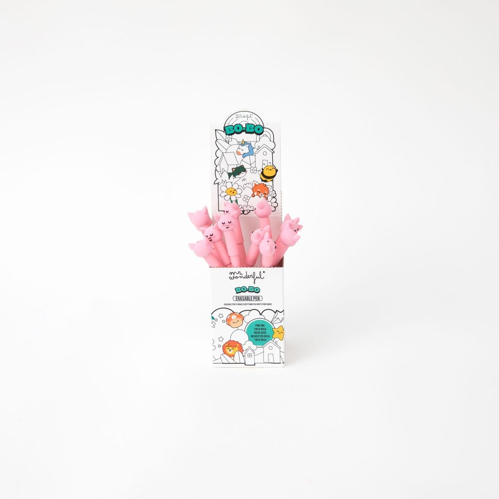 Bolígrafo borrable Bo-Bo Cerdito Mr. Wonderful - Pack 12