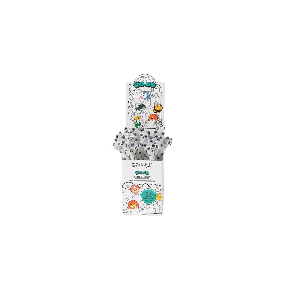 Bolígrafo borrable Bo-Bo Mapache Mr Wonderful, pack 12 ud