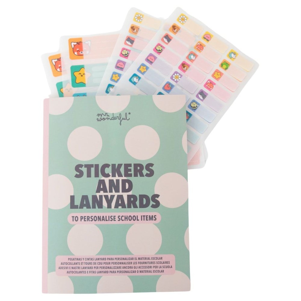 ETIQUETAS Y CINTAS LANYARD ABEJA, MELOCOTON GATO Y ESTRELLA | MR WONDERFUL | 1 UNIDAD | 8445641066732 Imagen principal del producto