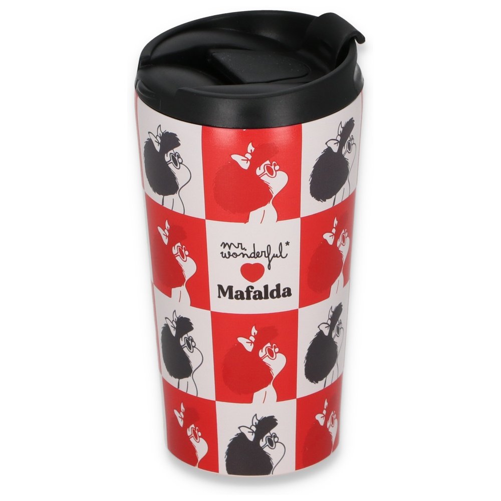 TAZA TAKE AWAY - MAFALDA | MR WONDERFUL | 1 UNIDAD | 8445641066749 Imagen principal del producto