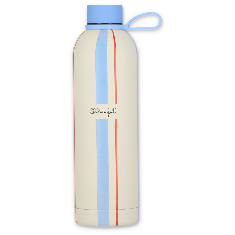 Botella térmica rayas azules y beige Walking on Sunshine MR Wonderful Imagen principal del producto
