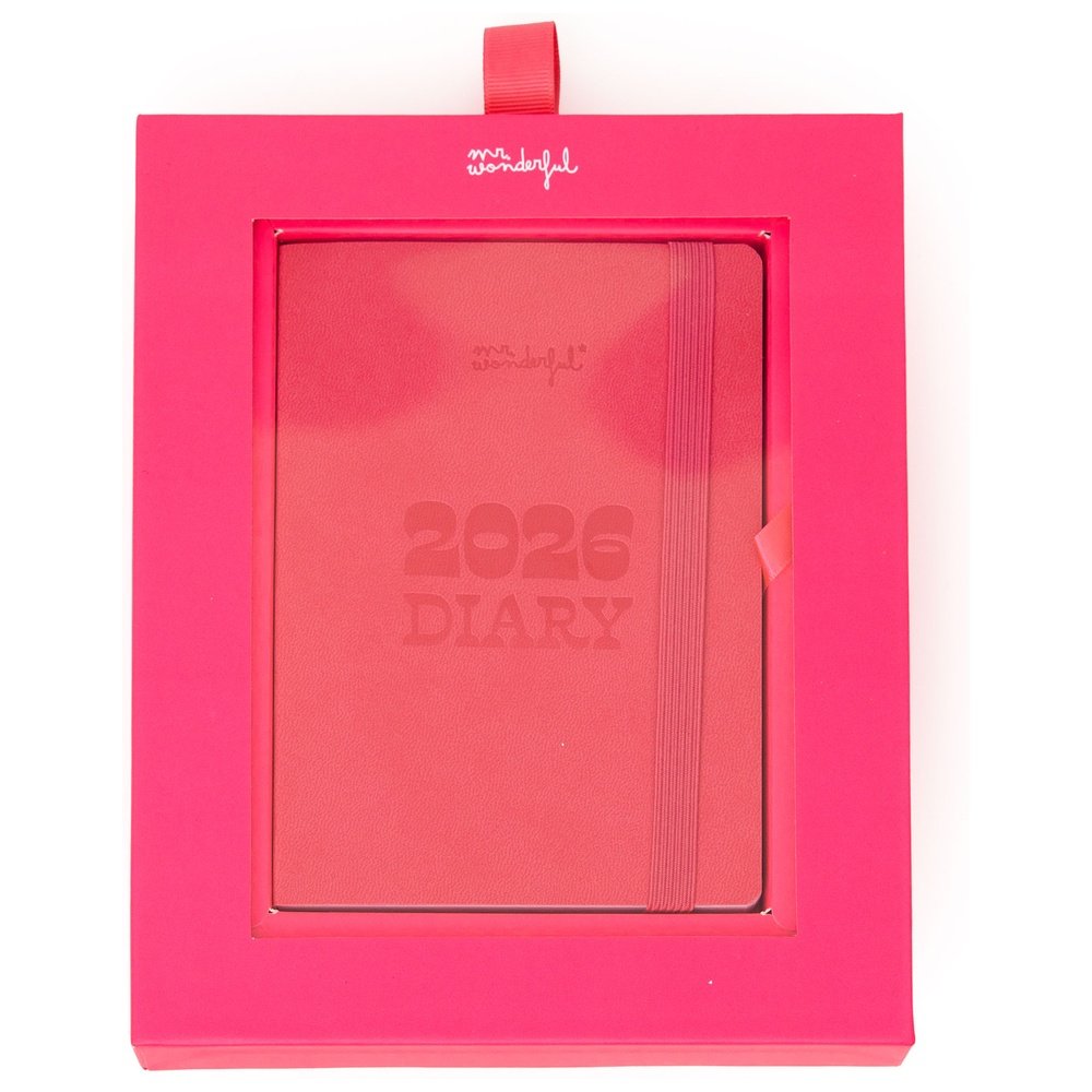 Agenda Pocket 2026 Semanal Pequeña Rosa MR Wonderfull Agendas Imagen principal del producto