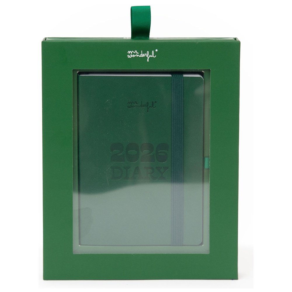 Agenda Pocket 2026 Semanal Pequeña Verde MR Wonderfull Agendas Imagen principal del producto
