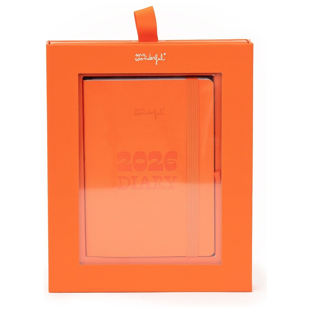 Agenda Pocket 2026 Semanal Pequeña Naranja MR Wonderful Agendas Imagen principal del producto