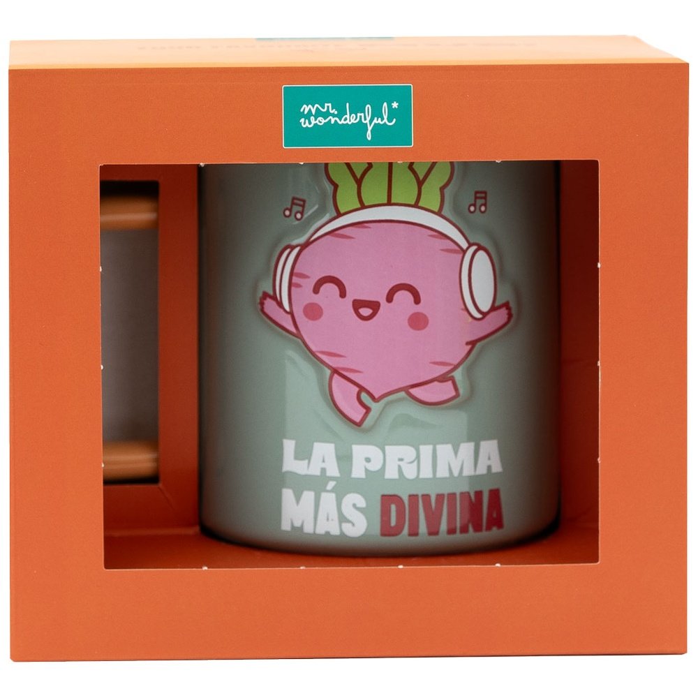 TAZA 3D REMOLACHA LA PRIMA MAS DIVINA | MR WONDERFUL | 1 UNIDAD | 8445641067982 Imagen principal del producto