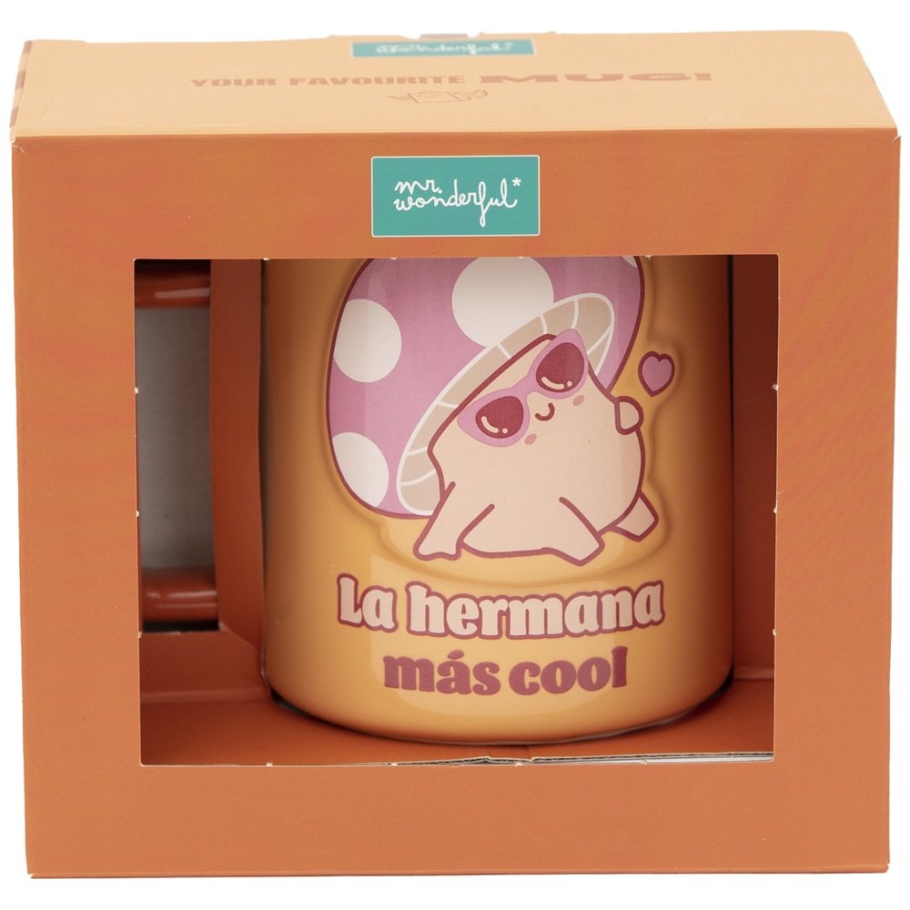 Taza 3D Seta La Hermana Más Cool MR Wonderful Imagen principal del producto