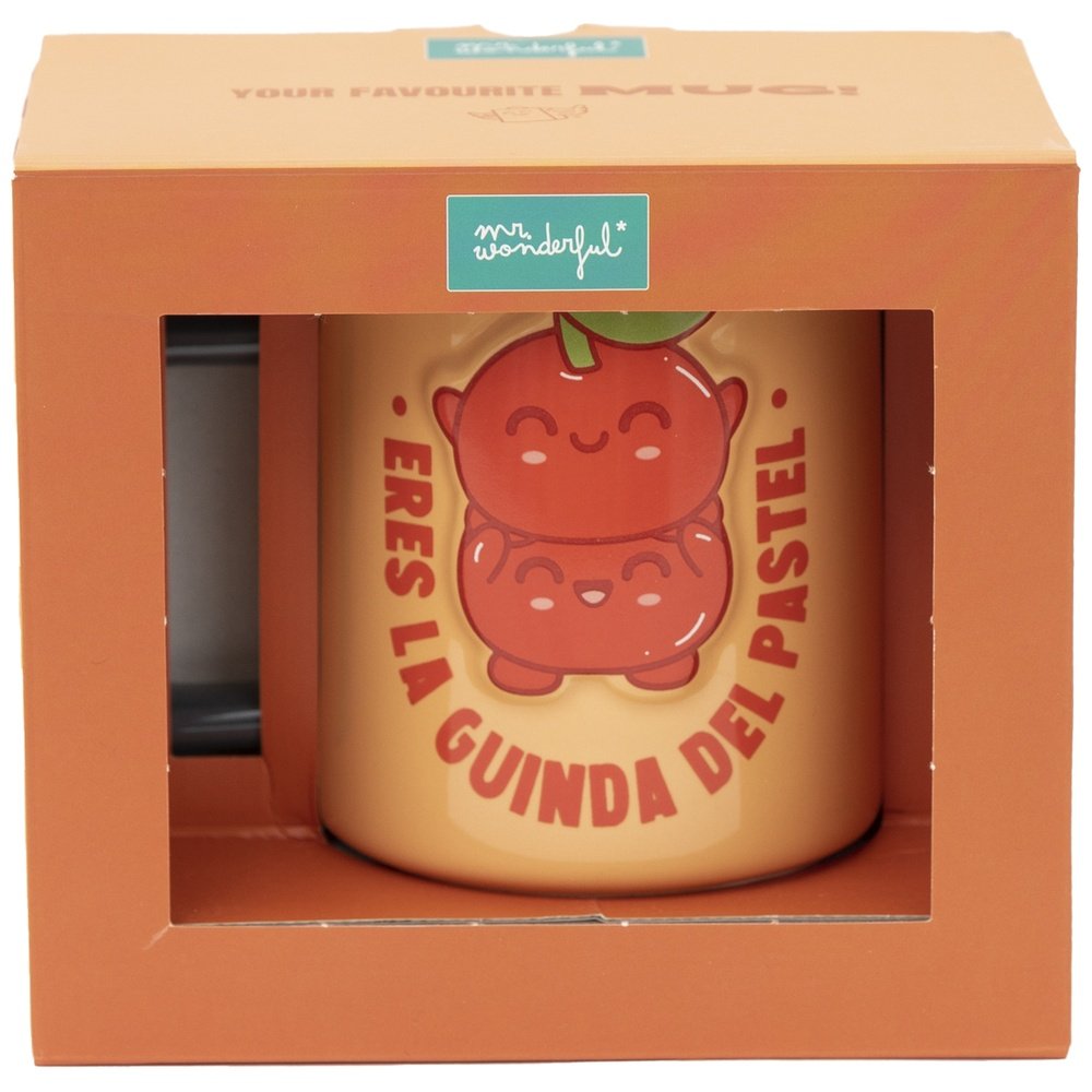 Taza 3D Cerezas Eres la Guinda del Pastel MR Wonderful Imagen principal del producto