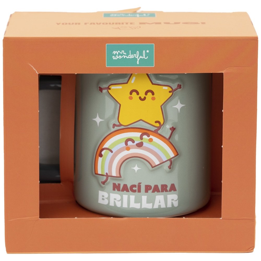 Taza 3D Estrella y Arcoiris Naci para Brillar Imagen principal del producto