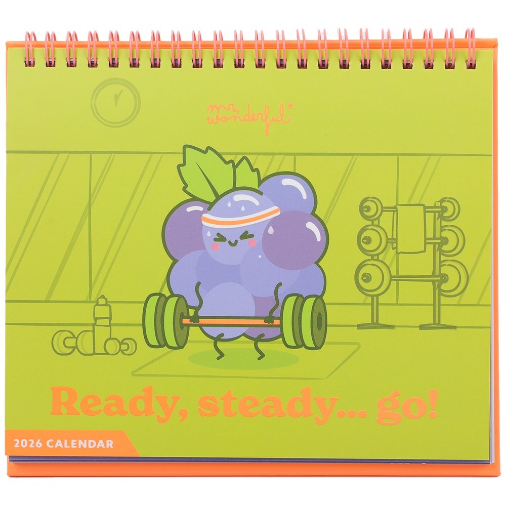 Calendario de Sobremesa 2026 Ready Steady Go MR Wonderful Imagen principal del producto