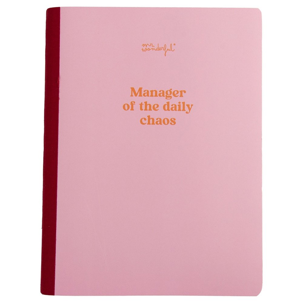 Libreta A5 Manager of the Daily Chaos Marca MR Wonderfull Imagen principal del producto