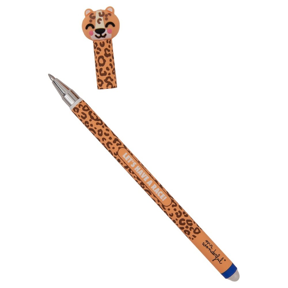 Bolígrafo borrable Bo-Bo Leopardo Mr Wonderful, pack 12 unidades