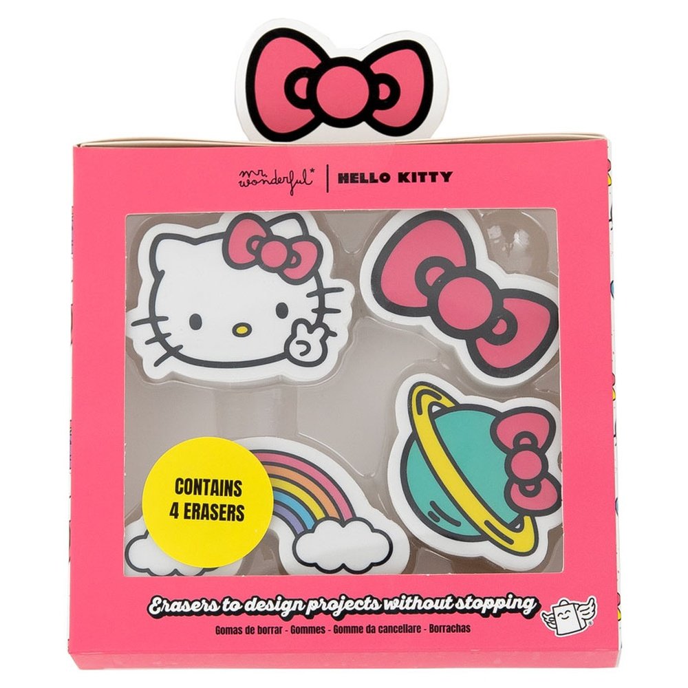 Gomas de Borrar Hello Kitty Marca MR Wonderful Pack 2 unidades Imagen principal del producto