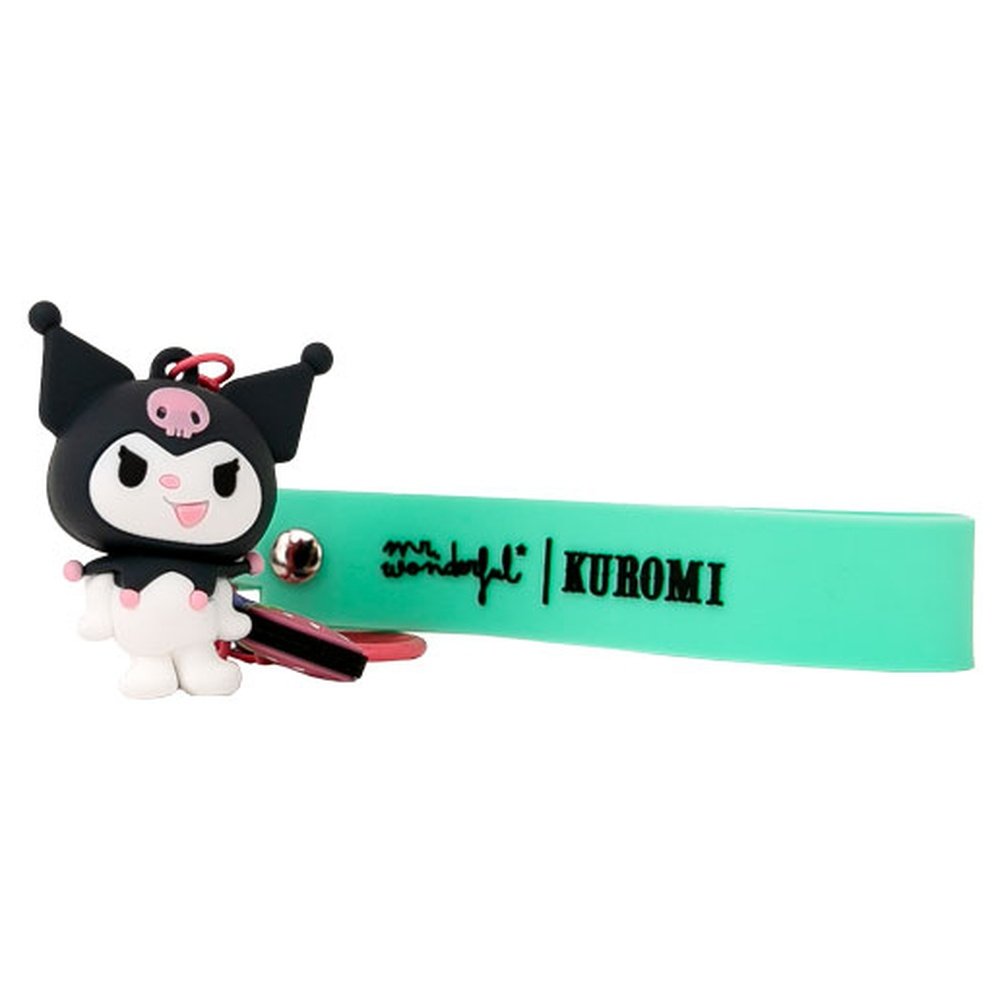 LLAVERO CON CHARM KUROMI | MR WONDERFUL | 1 UNIDAD | 8445641070562 Imagen principal del producto