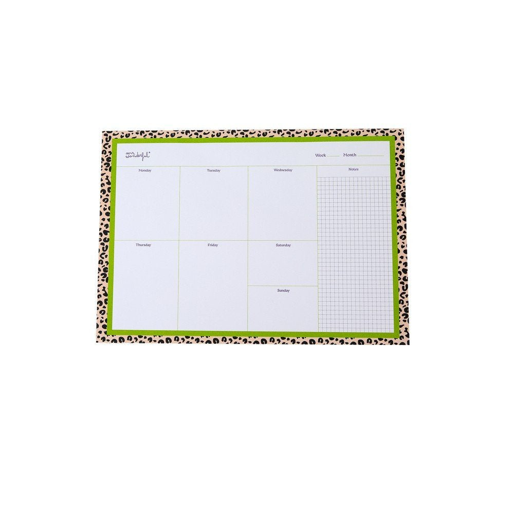 Planificador Semanal de Sobremesa Animal Print Topos MR Wonderful Imagen principal del producto