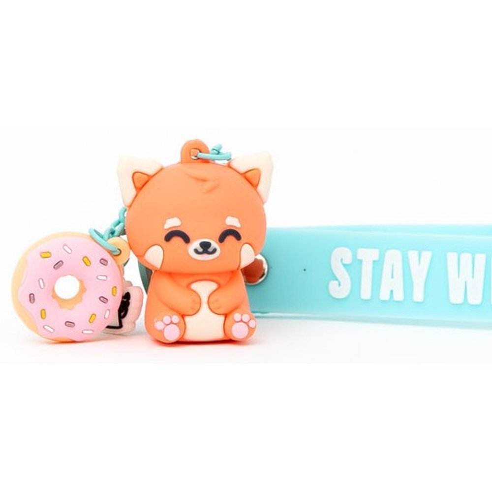 LLAVERO CON COLGANTE PANDA ROJO STAY WILD | MR WONDERFUL | 1 UNIDAD | 8445641071675 Imagen principal del producto