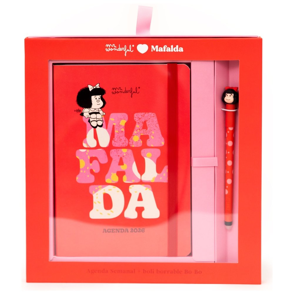 Set Agenda Pocket A5 2026 Semanal y Boligrafo Borrable MR Wonderfull Agendas Imagen principal del producto