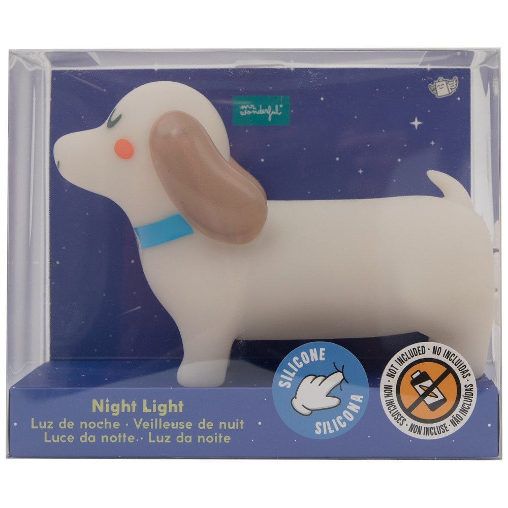 Luz Quitamiedos Mágica para Soñar Bonito Perro Salchicha MR WONDERFUL Imagen principal del producto
