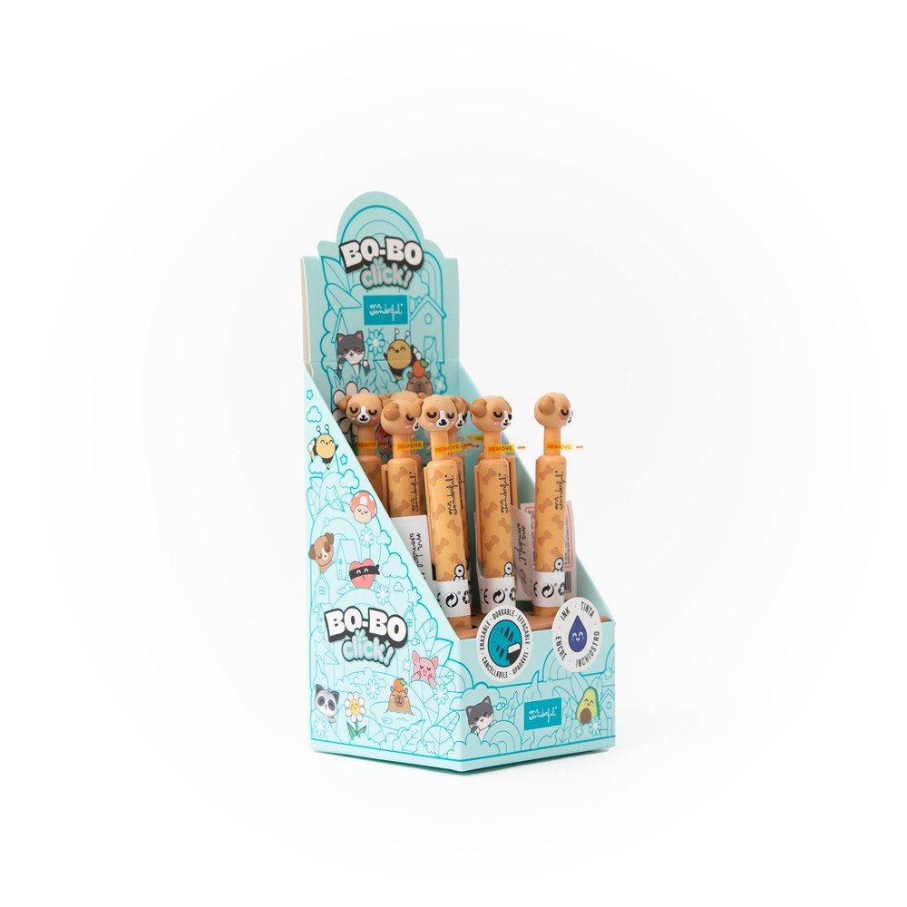 Bolígrafo borrable Bo-Bo Click Mr. Wonderful, pack 9 uds.