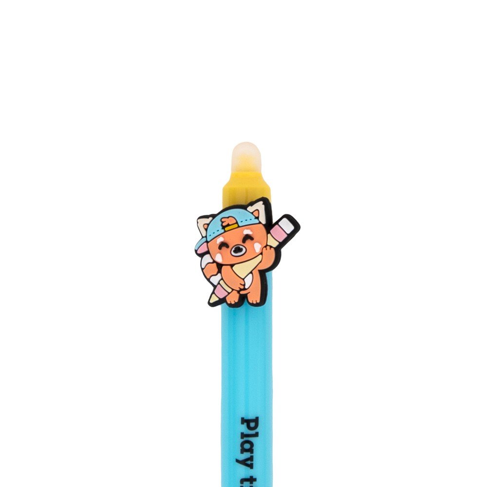 Bolígrafo borrable charm panda rojo Mr Wonderful, pack 12 ud