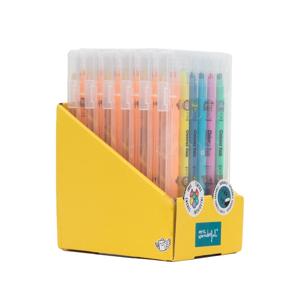 Set de 6 subrayadores borrables Wonder