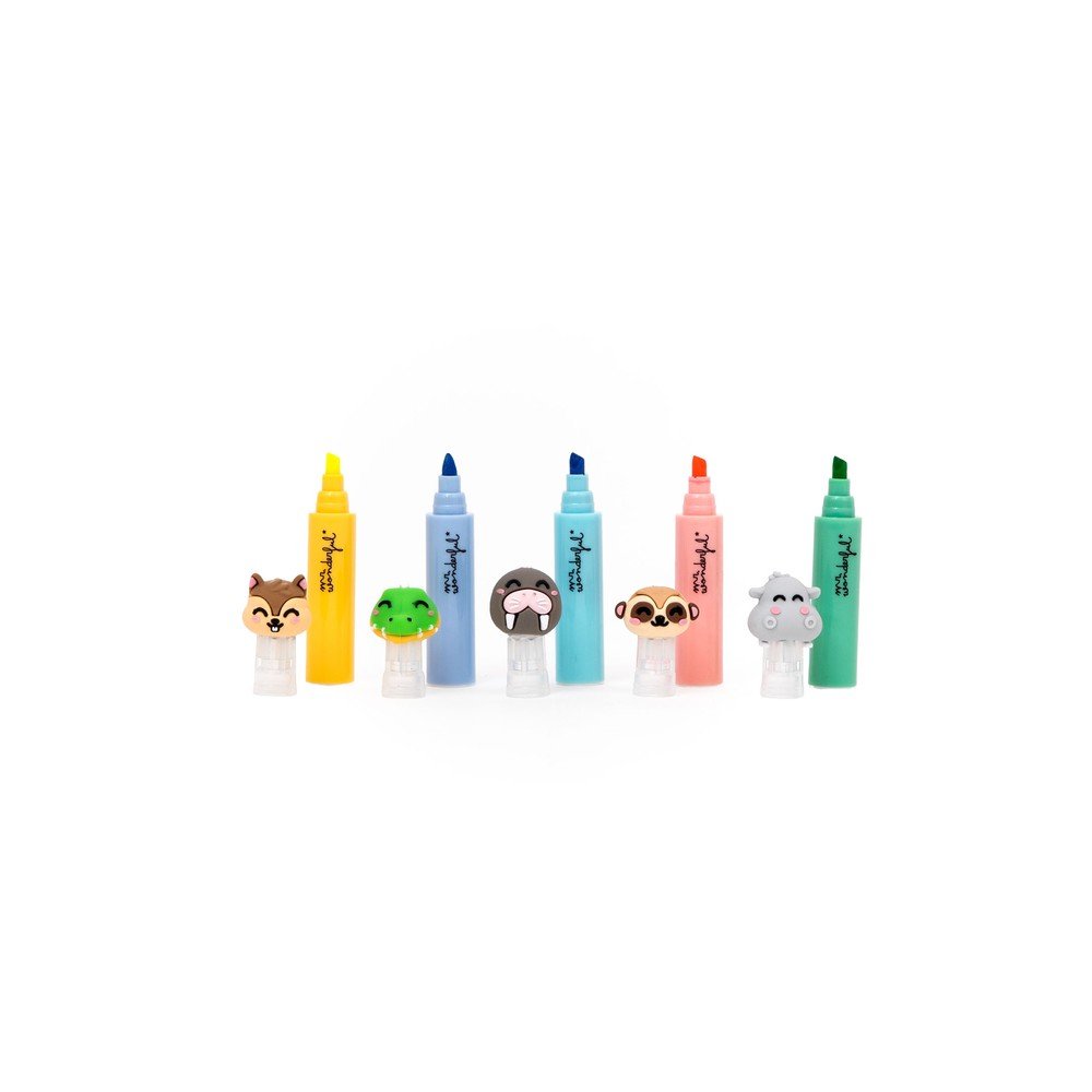 Set de 5 minisubrayadores Wonder Comic Mr Wonderful