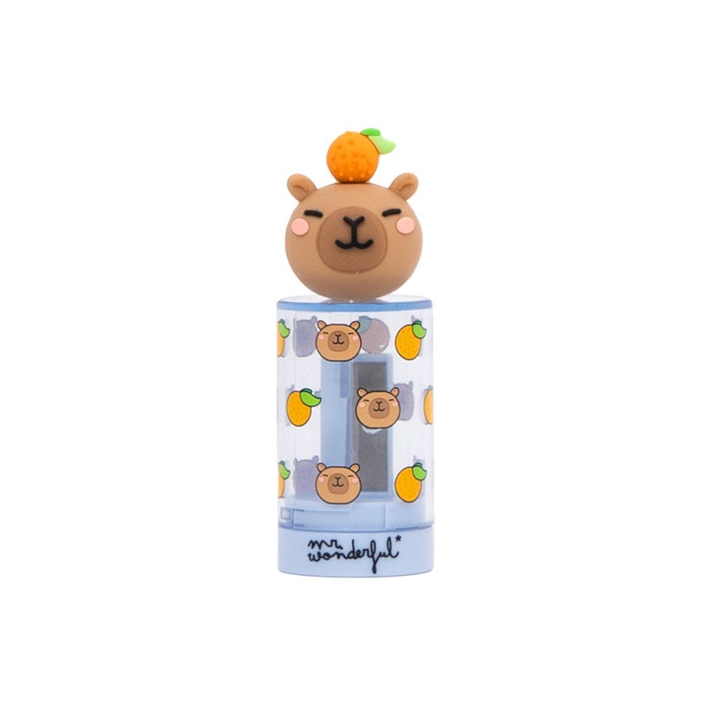 Sacapuntas con depósito Capibara Mr Wonderful, pack 10 uds