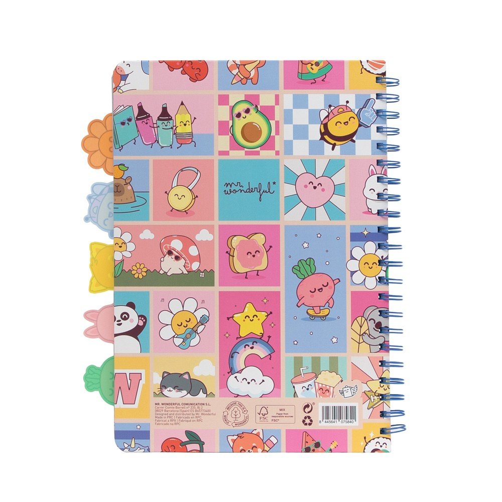 Libreta A4 con separadores Wonder Comic | Mr Wonderful