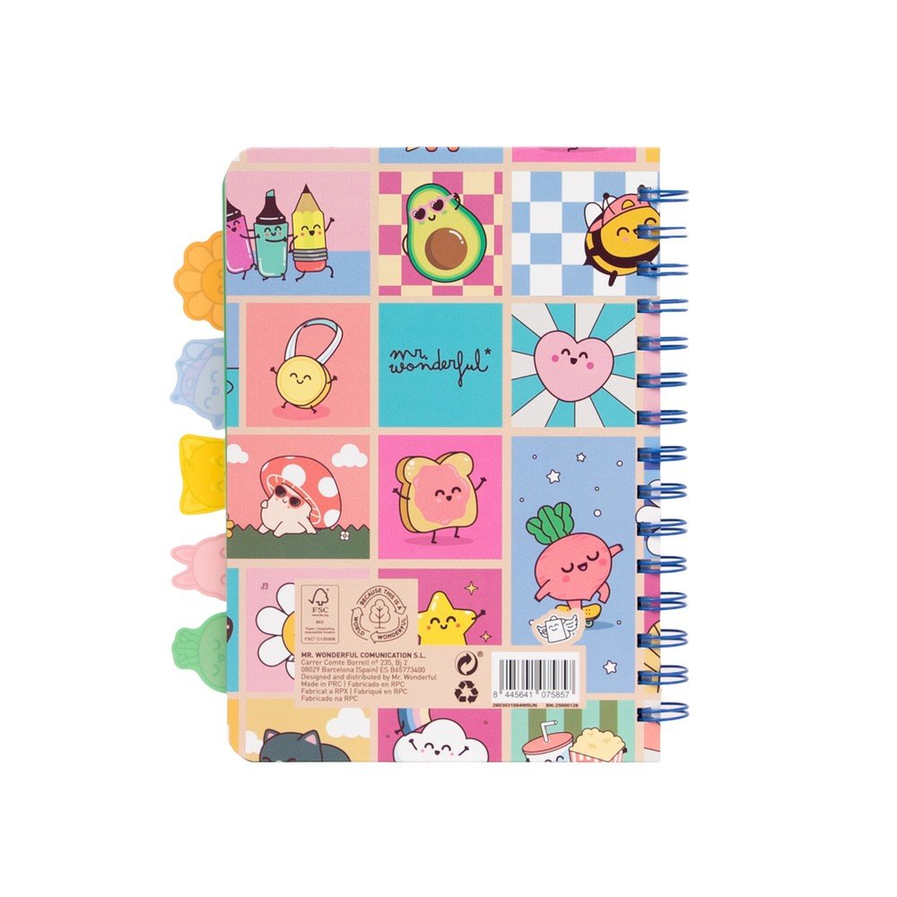 Libreta A5 con separadores Wonder Comic