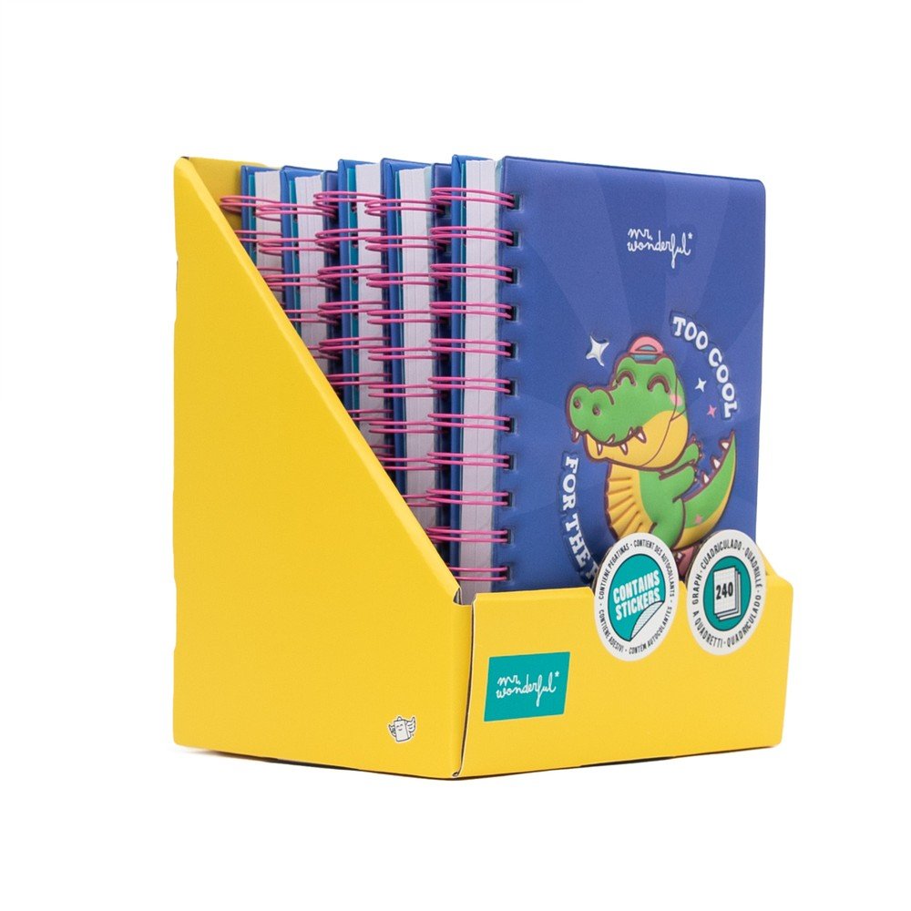 Libreta A5 portada cocodrilo Mr Wonderful