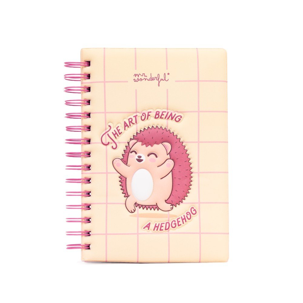 Libreta A5 Portada con Volumen Erizo The Art of Being a Hedg MR Wonderful Imagen principal del producto