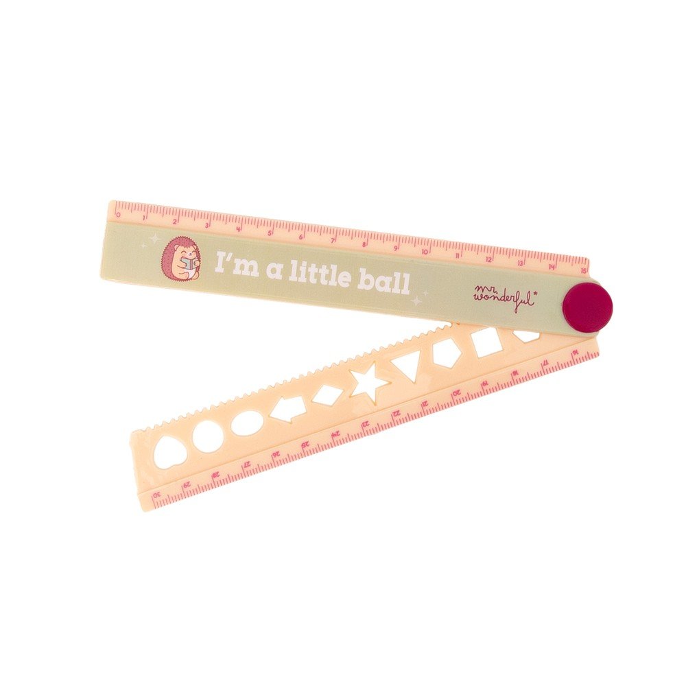 Regla plegable 30 cm MR WONDERFUL, pack 12 unidades