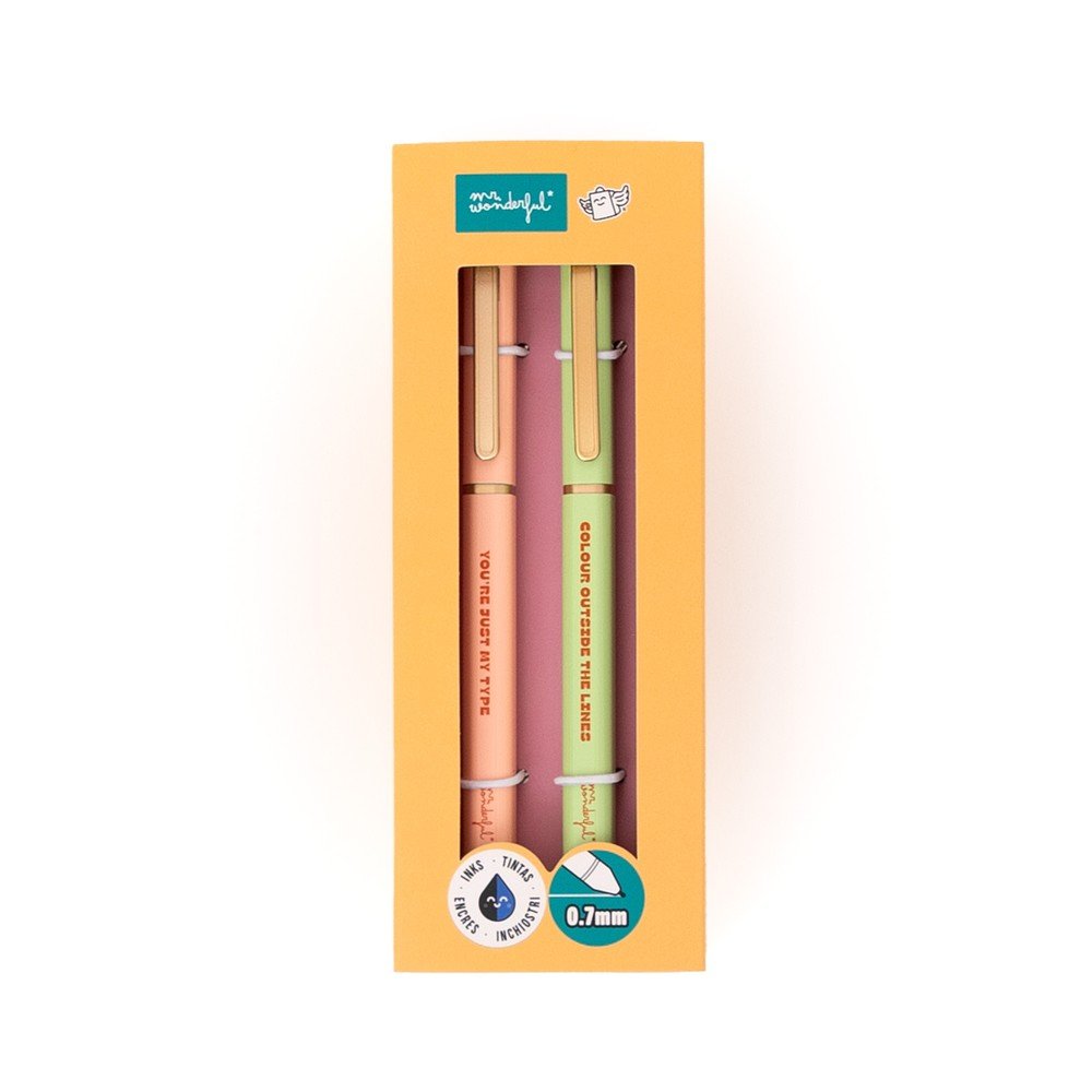 Set de 2 Bolis en Caja You’re Just My Type MR Wonderfull Imagen principal del producto
