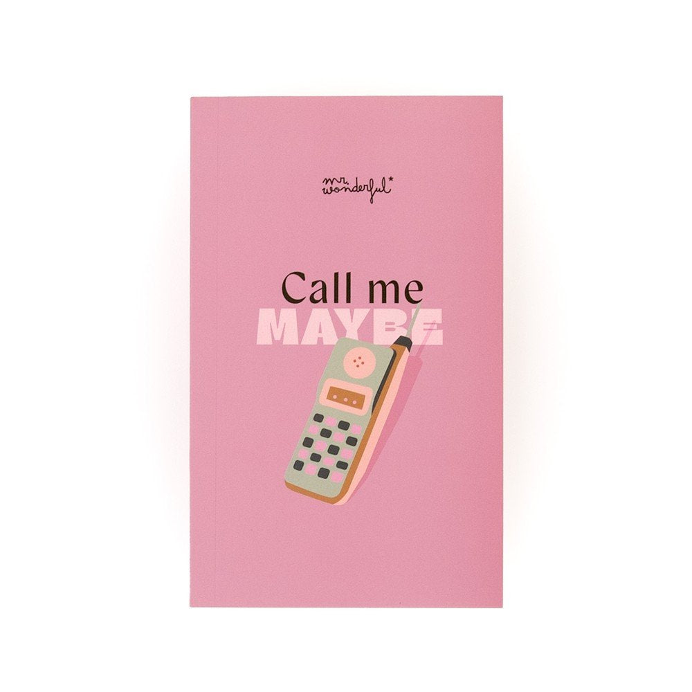 Cuaderno A5 240H Liso Call Me Maybe MR WONDERFUL Imagen principal del producto
