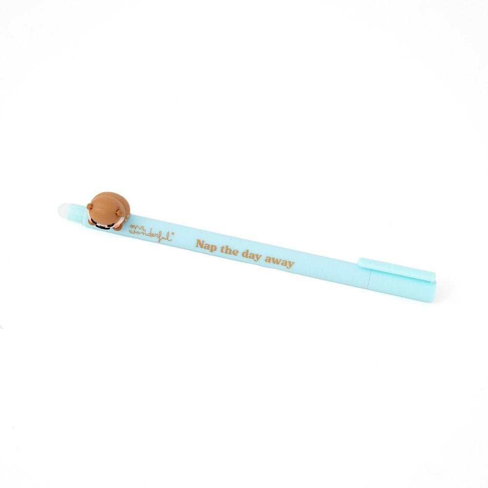 Expositor 12 Bolígrafos Borrables Lazy Nutria Nap the Day MR Wonderful Imagen principal del producto