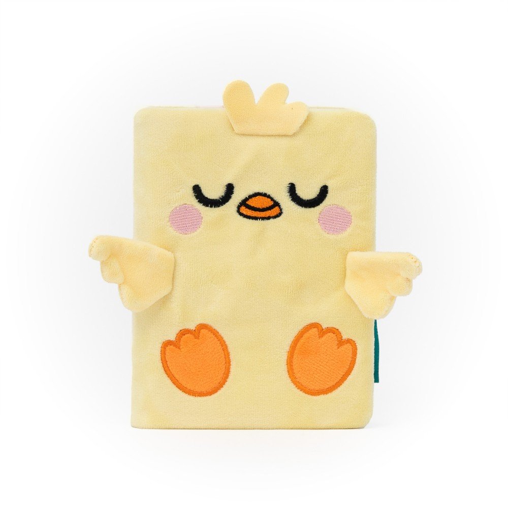 Libreta A6 160H Liso Peluche Lazy Pollito Marca MR Wonderful