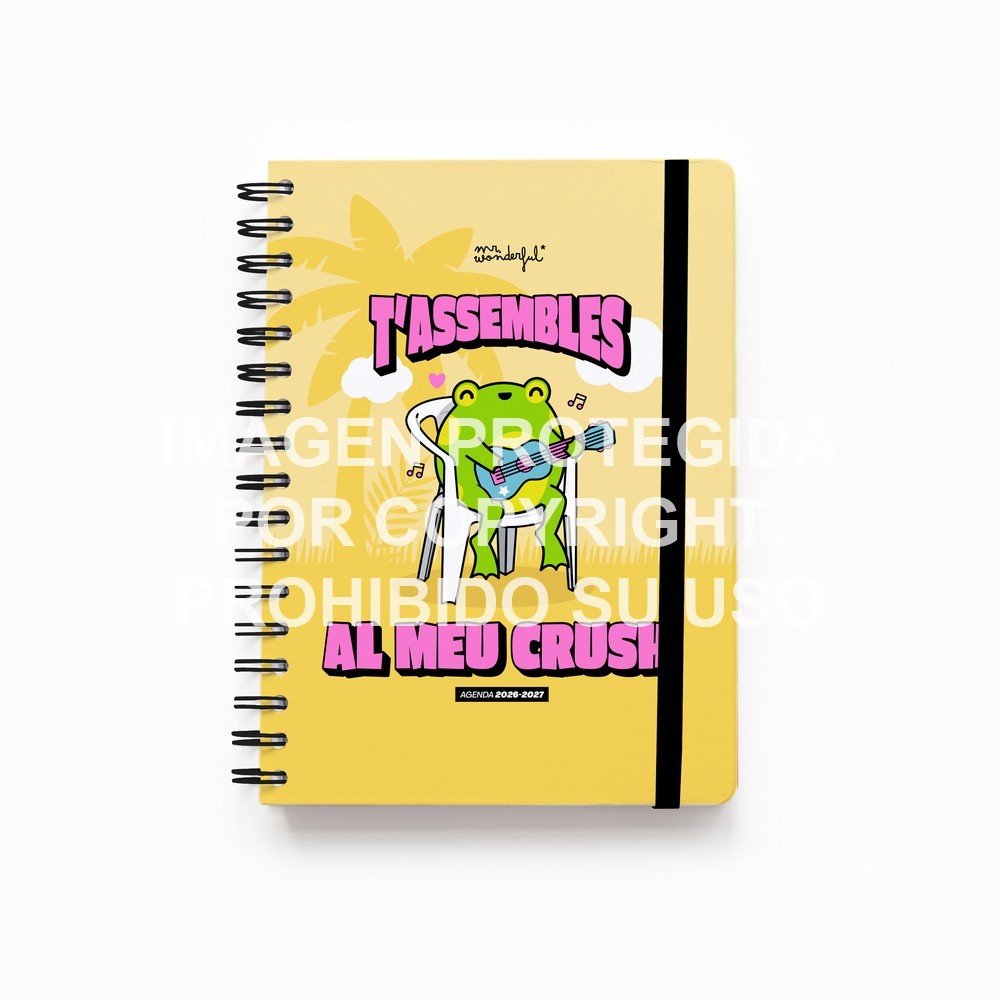 Agenda escolar 2026 2027 Semana vista Te Pareces a Mi Crush MR Wonderful Agendas Imagen principal del producto