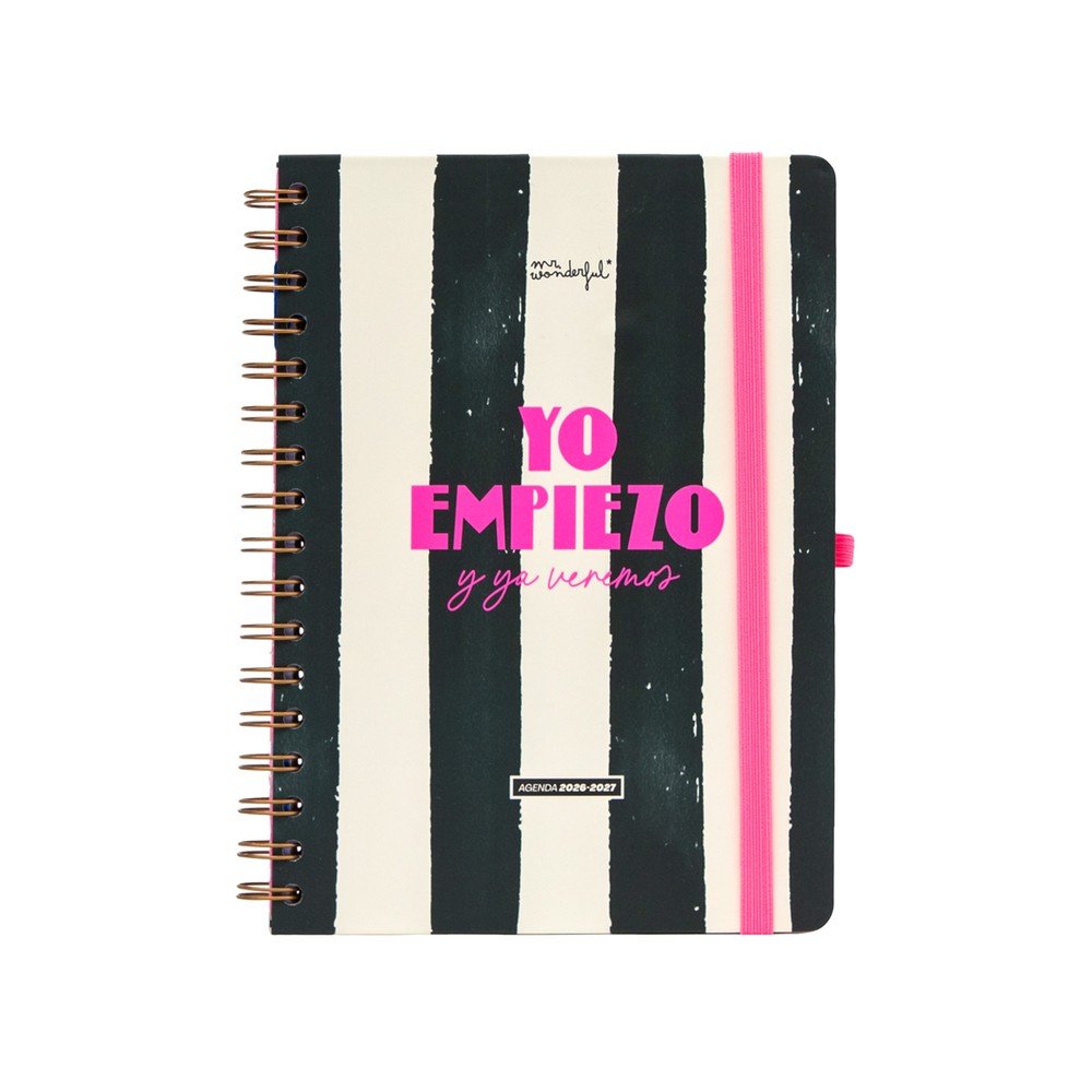 Agenda Escolar 2026-2027 Semana Vista Mr Wonderful