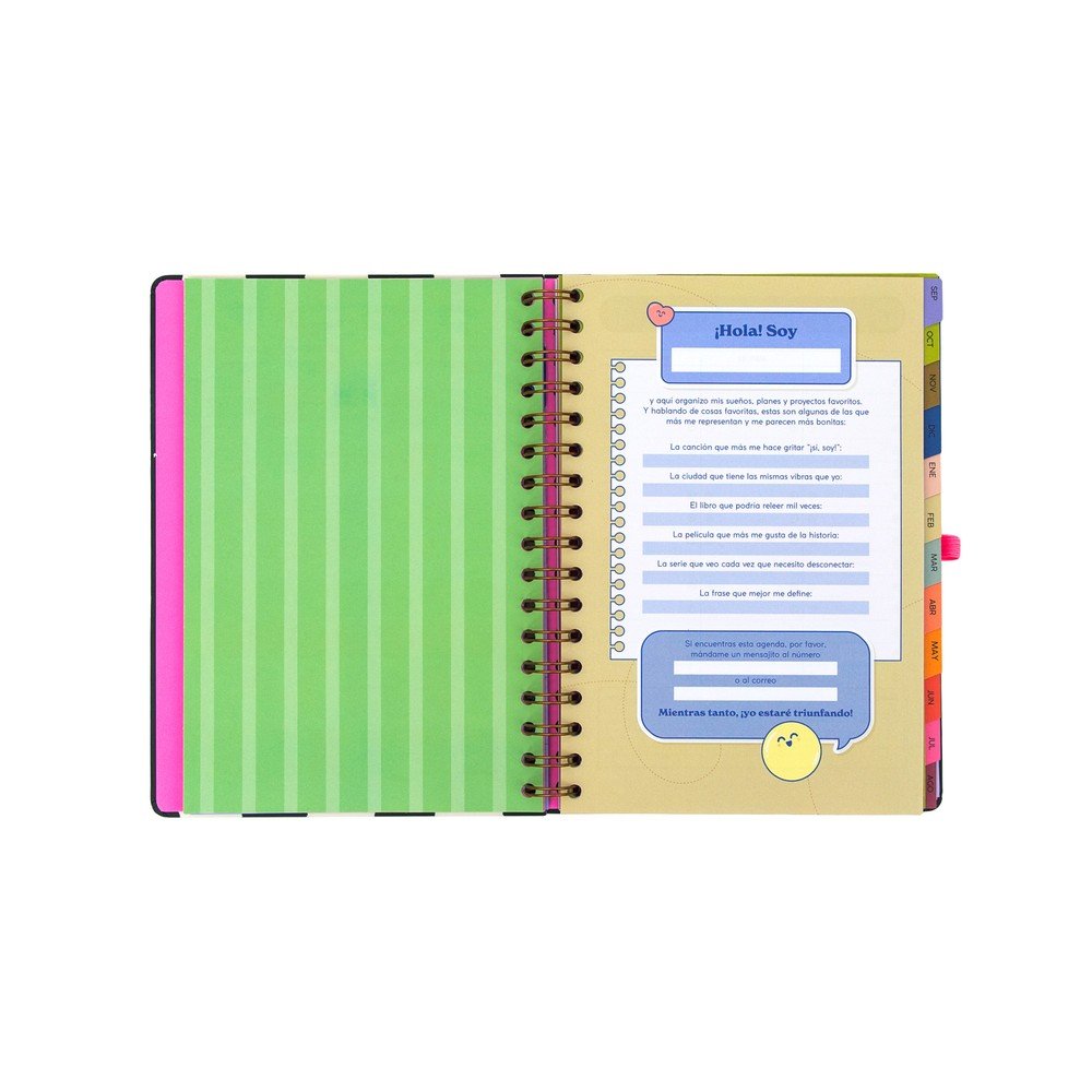 Agenda Escolar 2026-2027 Semana Vista Mr Wonderful