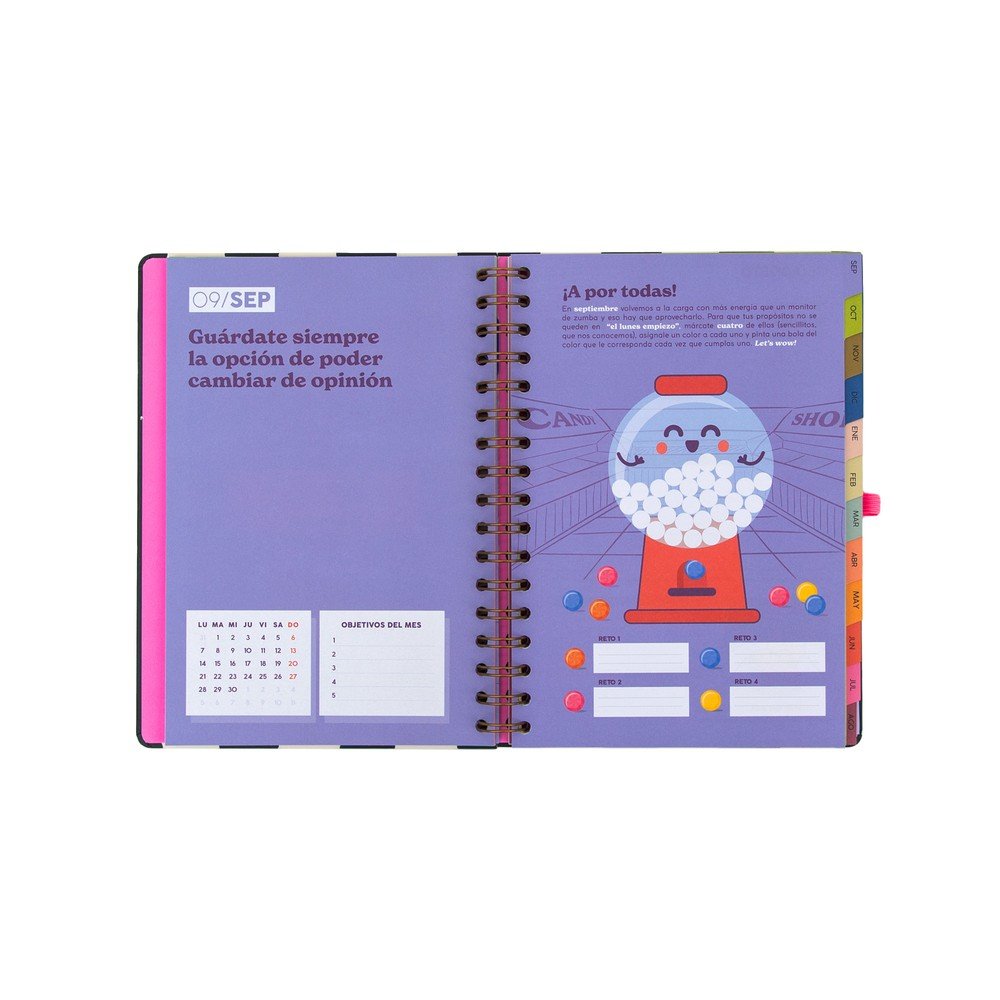 Agenda Escolar 2026-2027 Semana Vista Mr Wonderful