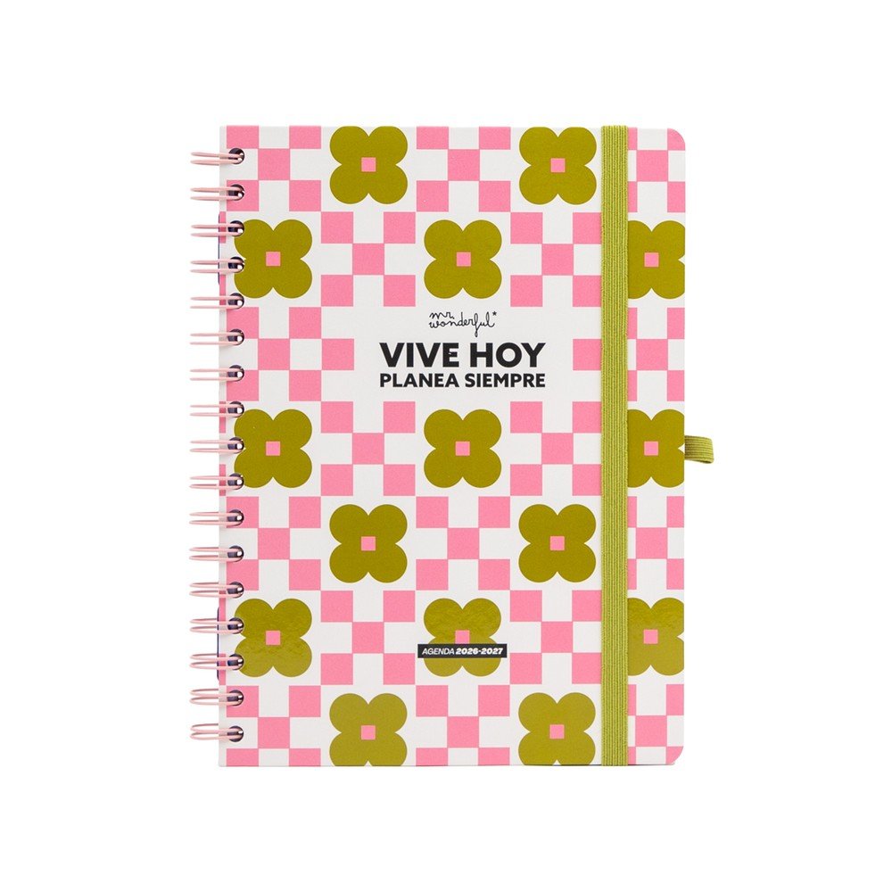 Agenda escolar 2026-2027 Mr. Wonderful semana vista