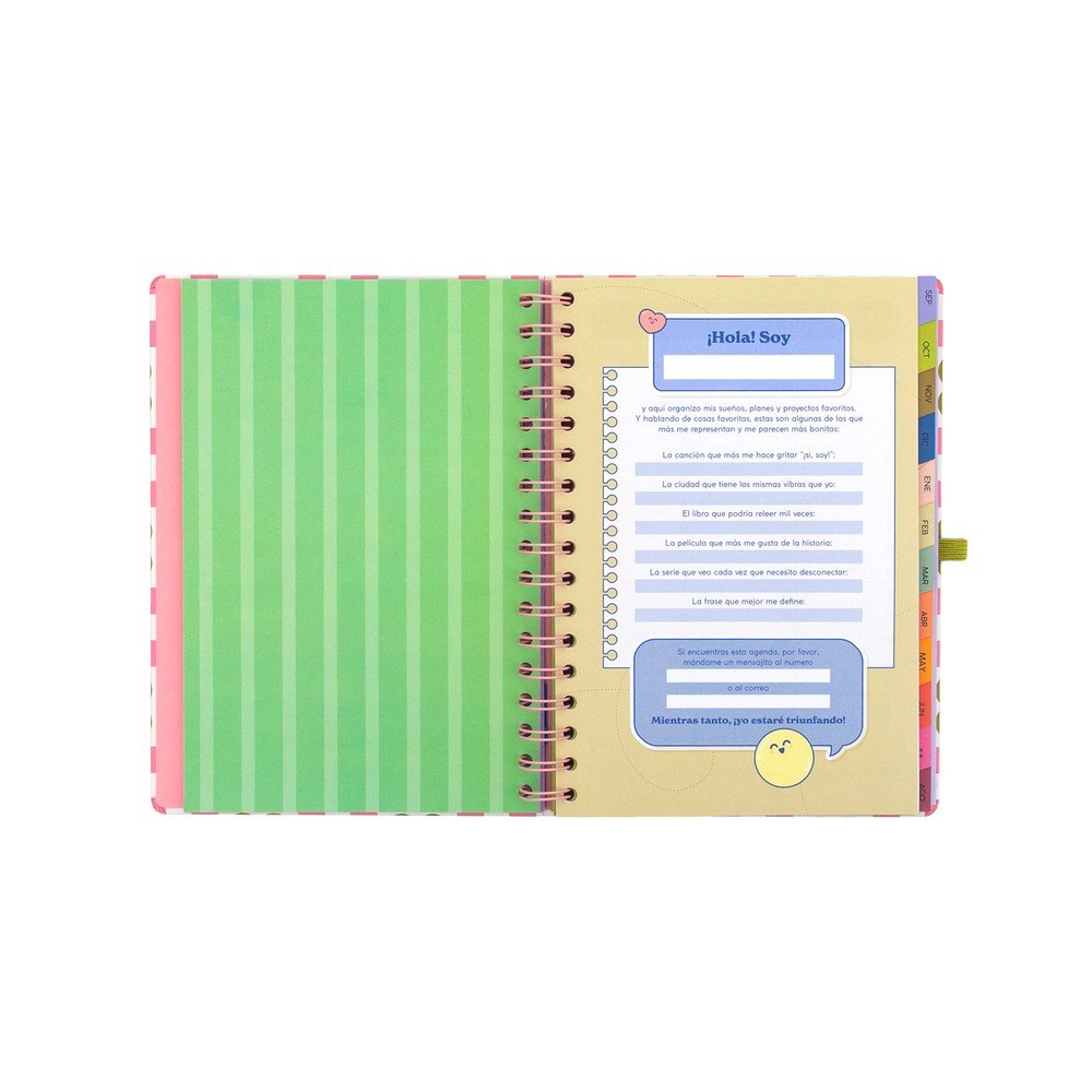 Agenda escolar 2026-2027 Mr. Wonderful semana vista
