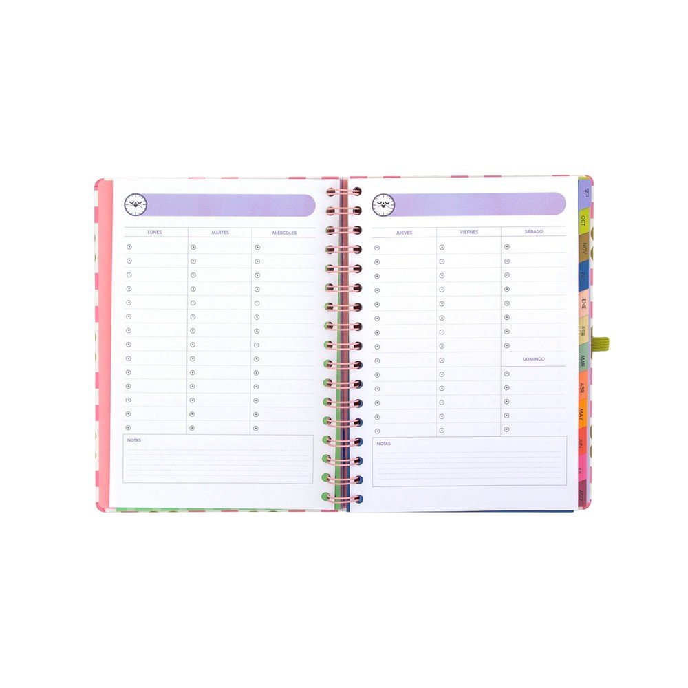 Agenda escolar 2026-2027 Mr. Wonderful semana vista