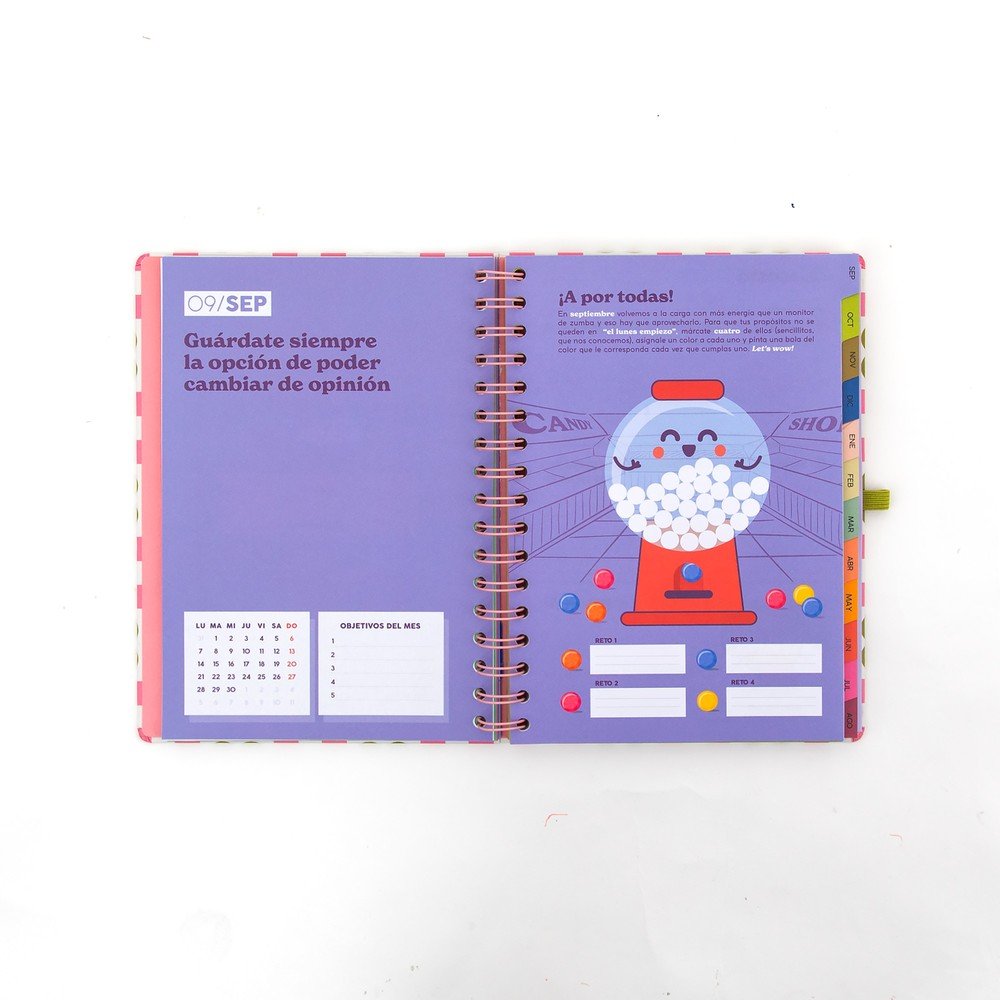Agenda escolar 2026-2027 Mr. Wonderful semana vista