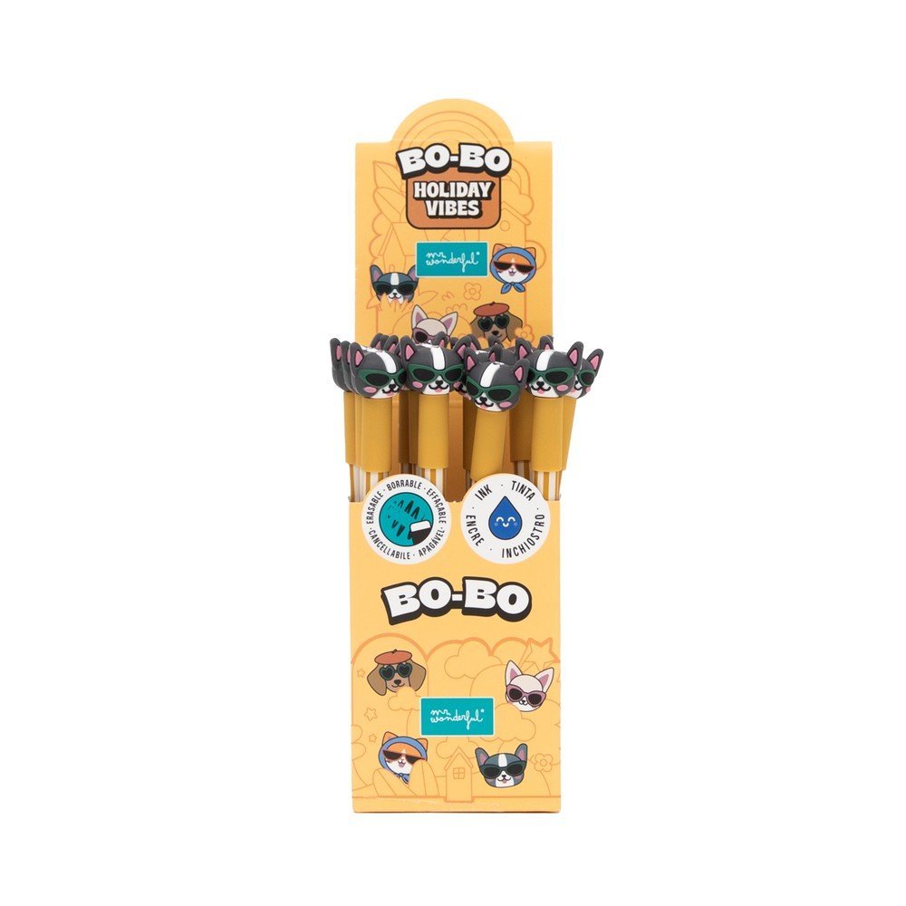 Bolígrafos borrables Mr Wonderful Bo-Bo pack 12 ud