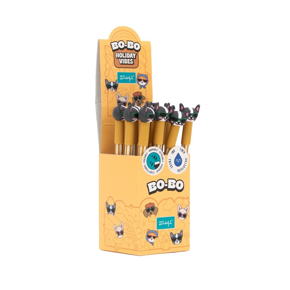 Bolígrafos borrables Mr Wonderful Bo-Bo pack 12 ud